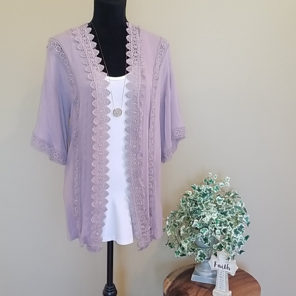 Good Luck Gem Open-Front Cardigan